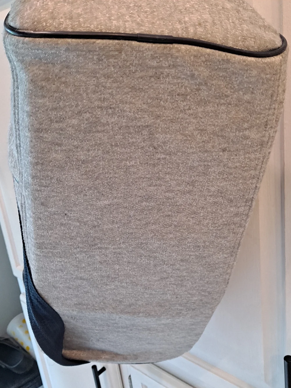 Wilson Athletics Vintage Heather Gray Duffle Bag Sweat Shirt Fabric Gym Travel